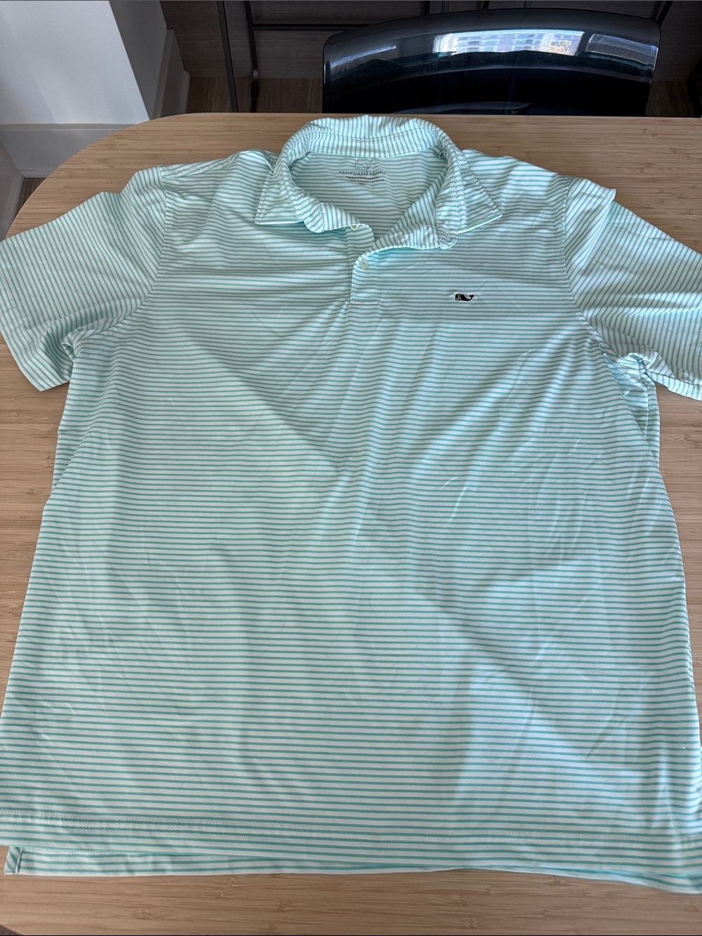 Vineyard Vines Men’s Mint Green Striped Polo